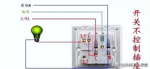 电工必看！一灯单控、双控、三控、四控的实物接线图解
